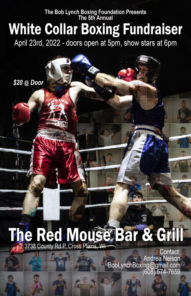 2022 White Collar Boxing Poster